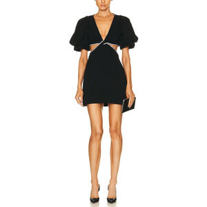 A.L.C. 'Hazel' Black Cut Out Crystal Embellished Ponte Dress Size 2